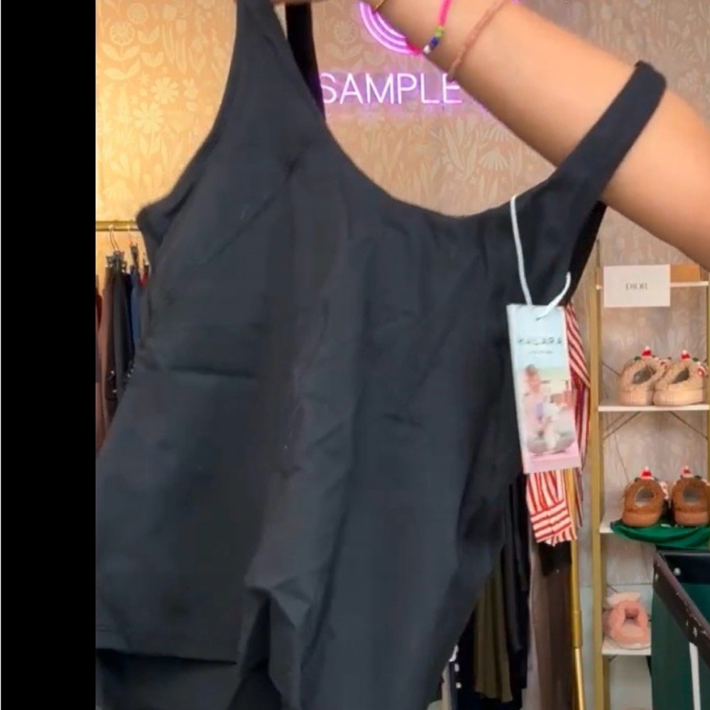 Small Black Tank with padding